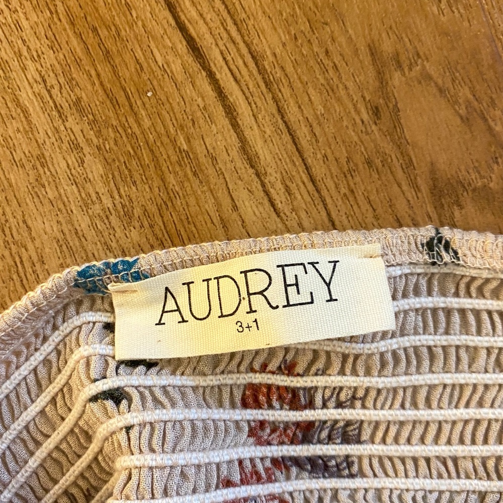 Strapless Floral Maxi Dress with Slits M